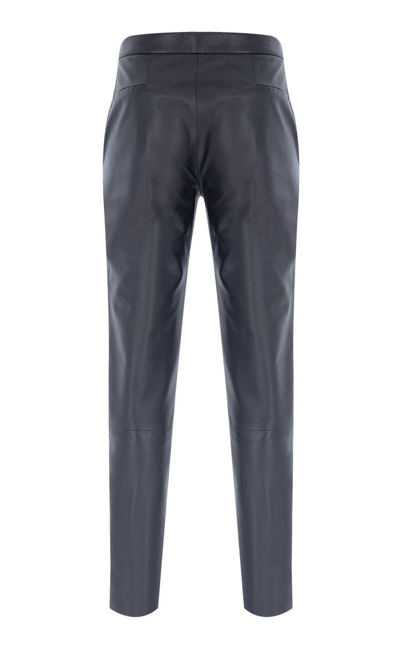 Midwaist Mom Cigarette Leather Pants