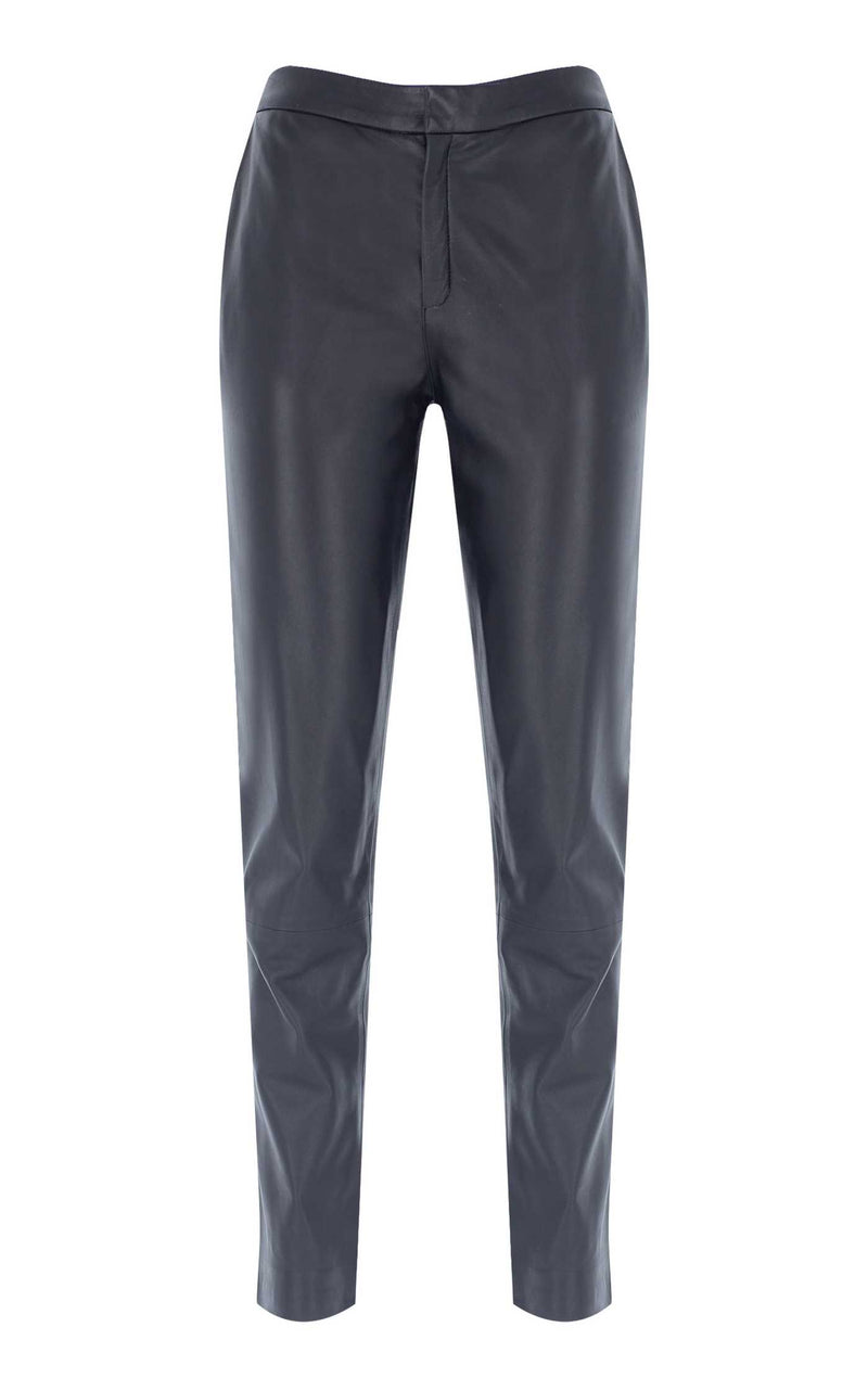 Midwaist Mom Cigarette Leather Pants