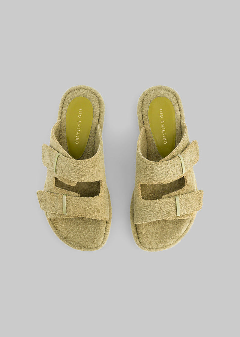 Terry Cloth Chunky Sandal by the Frankie Shop
