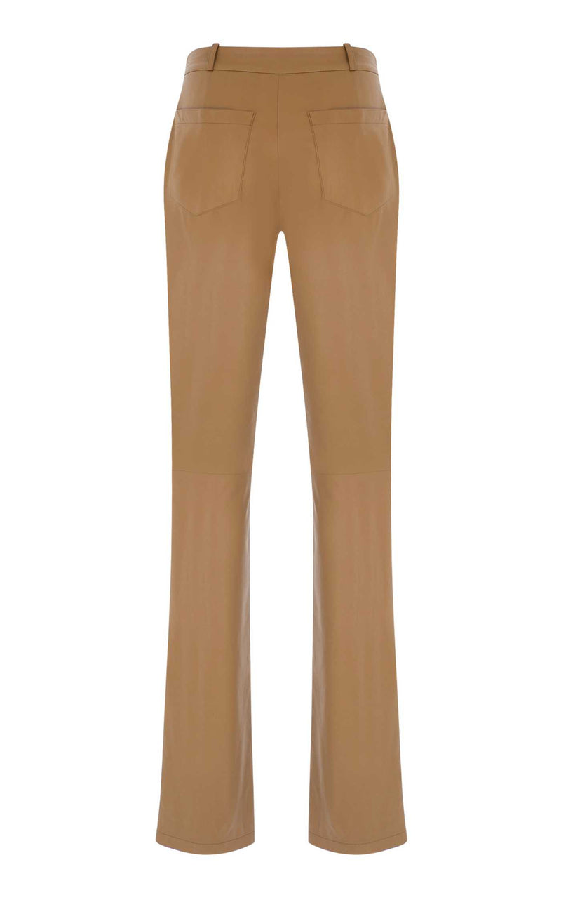 Midwaist Mom Cigarette Leather Pants