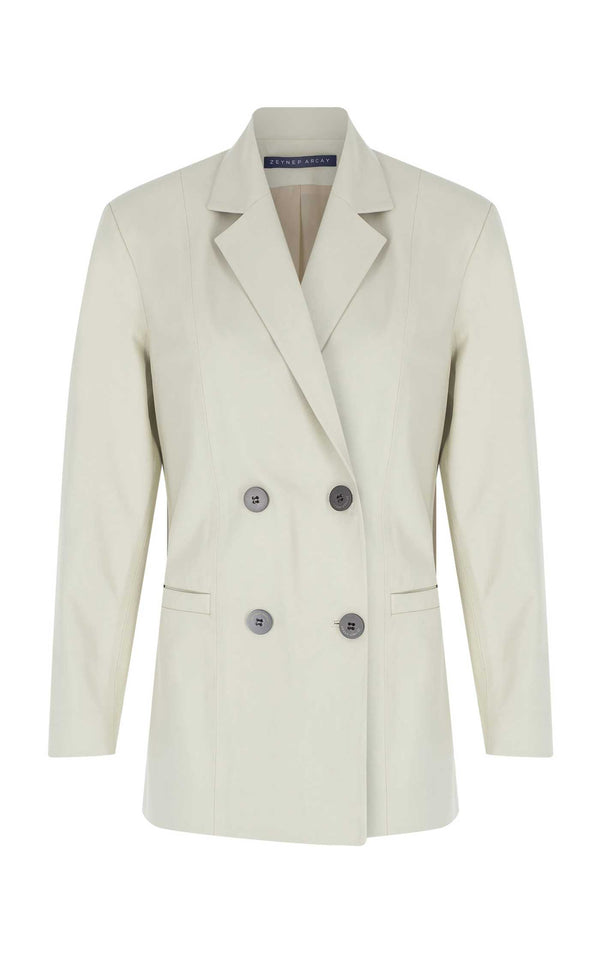 Cin Leather Blazer