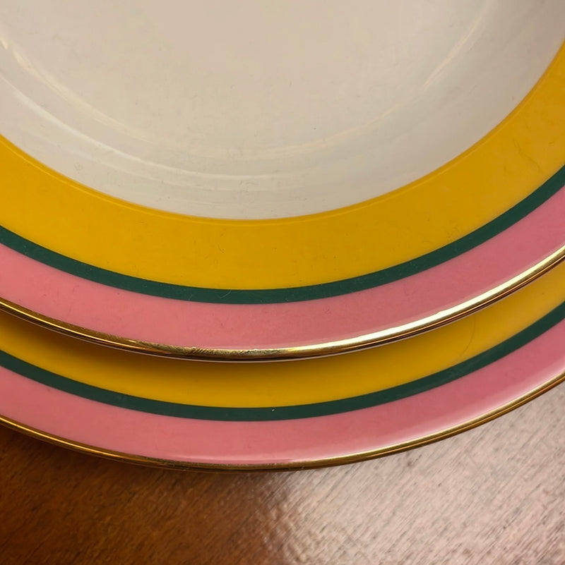 Set of 2 Soup and Dinner Plates
