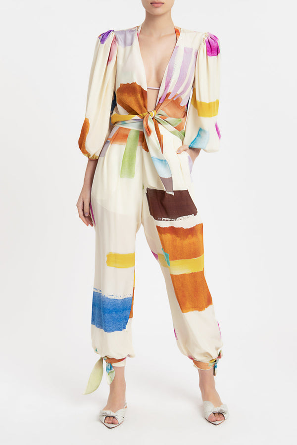 Illusion Puff-Sleeved Shirt