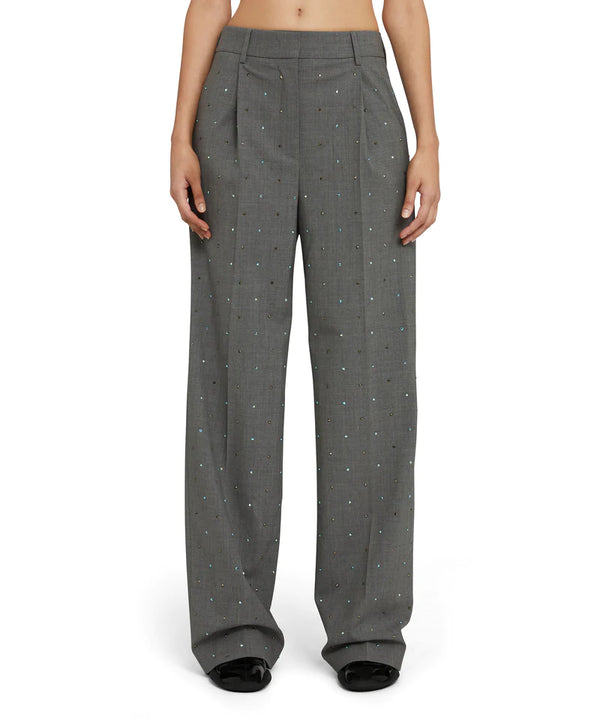 Wool Studded Trousers 3341MDP13X Pants (Final Sale)