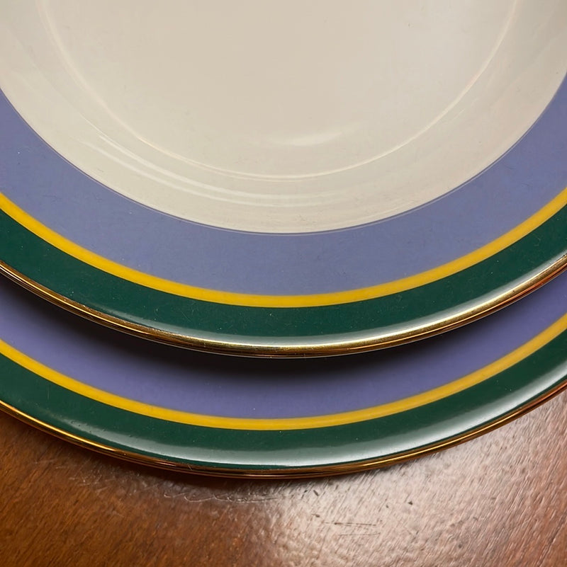 Set of 2 Soup and Dinner Plates
