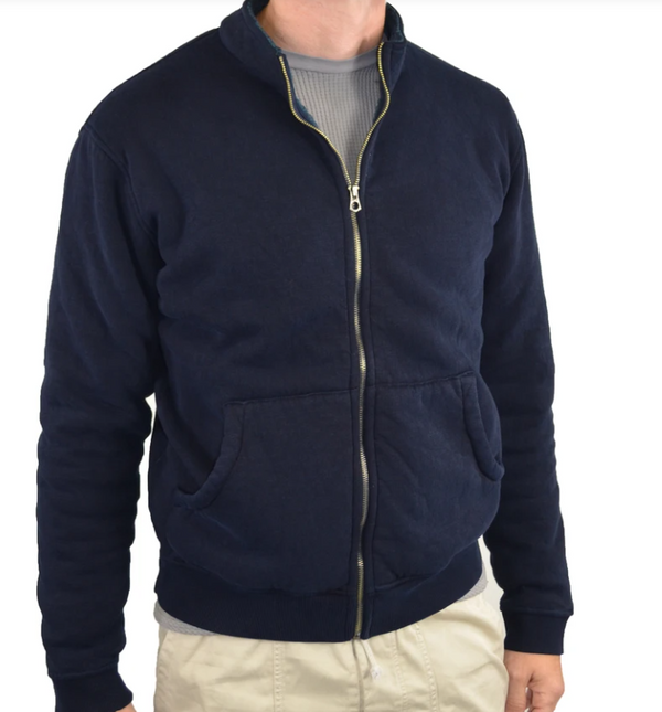 Indigo Full Zip Sherpa Jacket