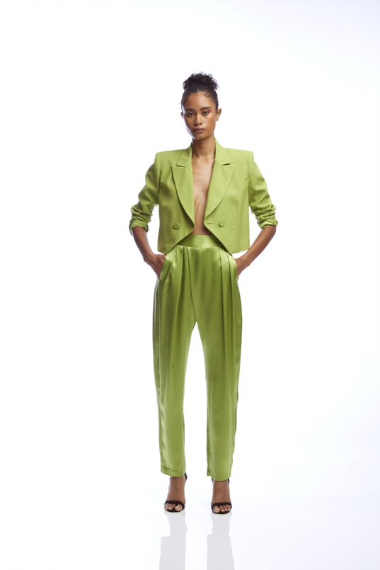Draped Pleat Trouser