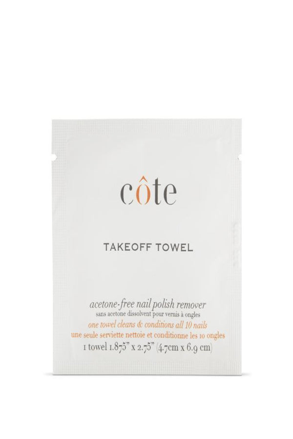 COTE TAKEOFF TOWEL POLISH REMOVER BEAUTY