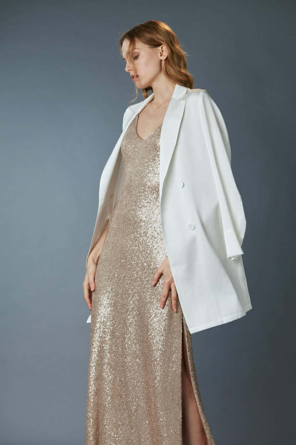 CHARLOTTA GANDOLFO Silk Suit Jacket WOMEN'S JACKETS